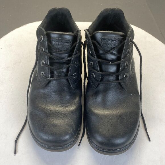 Dr. Martens Esteem Black Leather Industrial Non Slip Lace Up Work Chukka Boot 11 - Picture 3 of 15